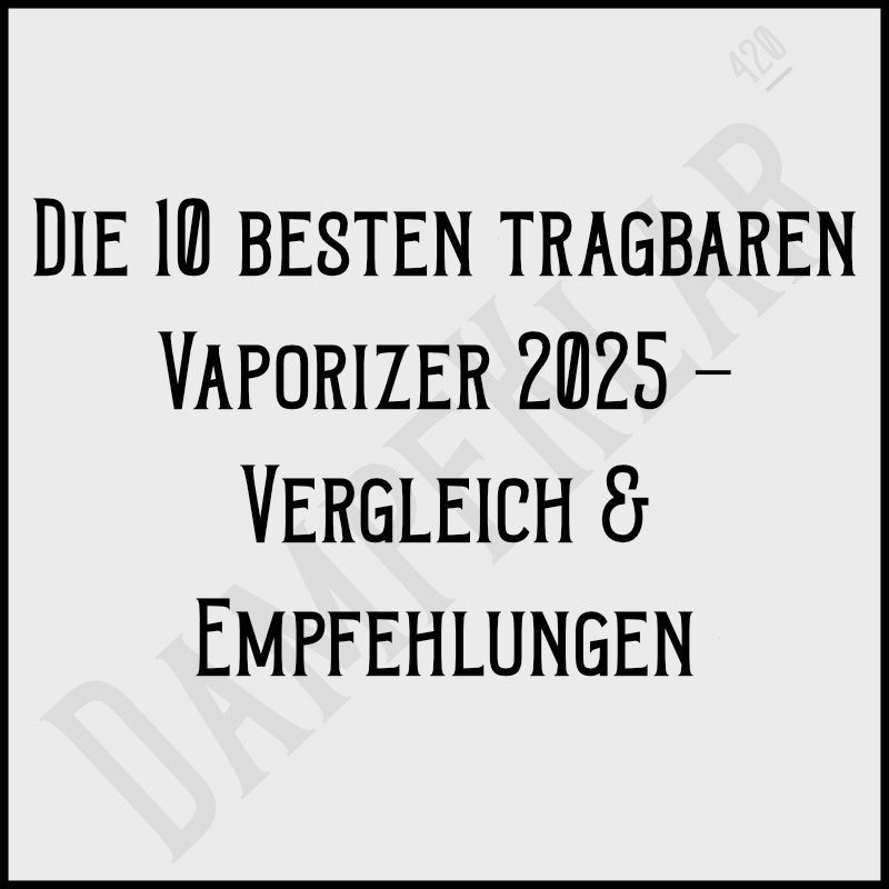 Die 10 besten tragbaren Vaporizer 2025 - Vergleich & Empfehlungen