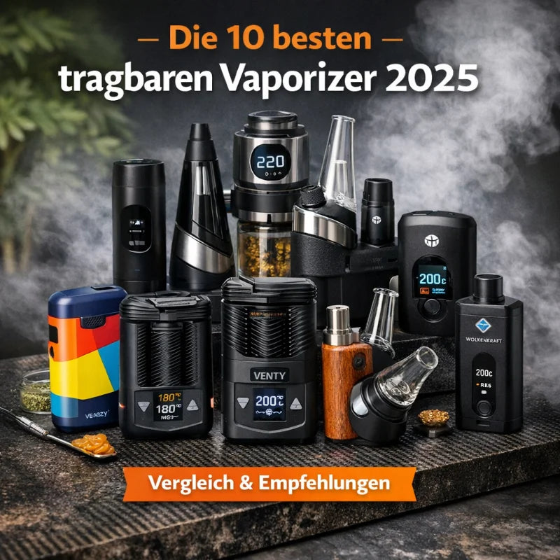 Die 10 besten tragbaren Vaporizer 2025 - Vergleich & Empfehlungen, Vergleich verschiedener tragbarer Vaporizer