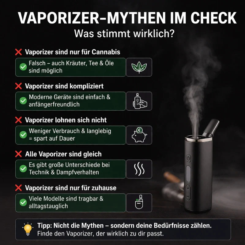 Vaporizer-Mythen im Check – Was stimmt wirklich?