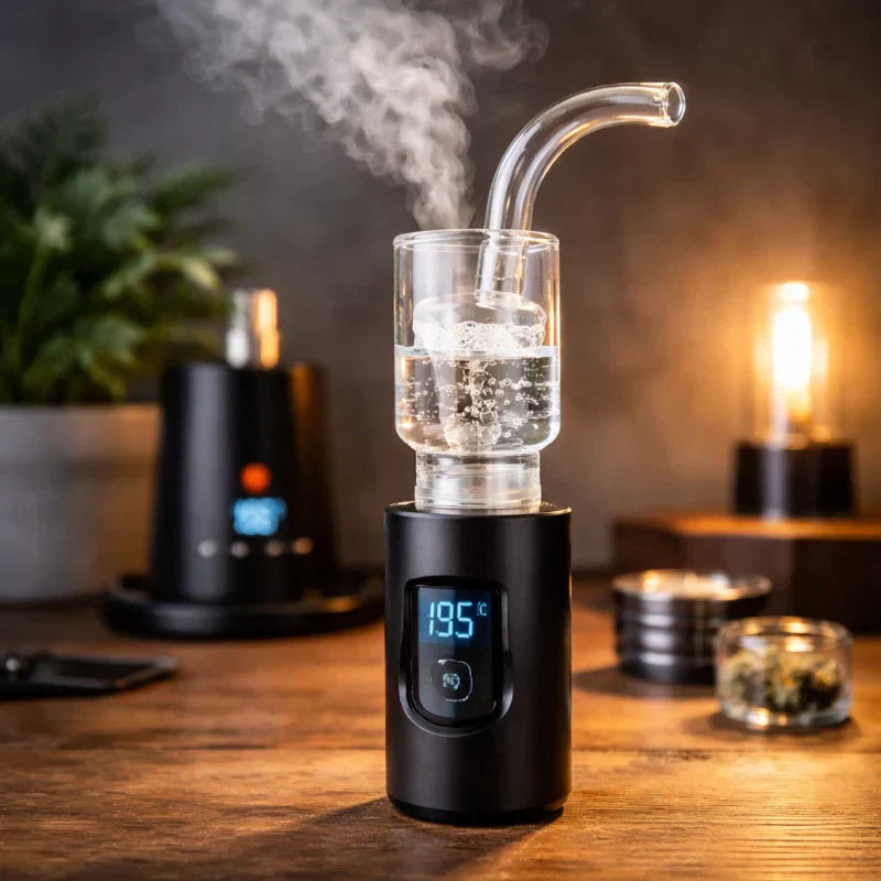 Vaporizer mit Wasserfilter nutzen - lohnt sich das wirklich? Vaporizer mit Glas-Wasserfilter für kühlen, sanften Dampf