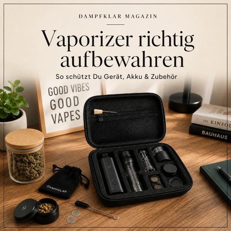 Vaporizer richtig aufbewahren: So schützt Du Gerät, Akku und Zubehör