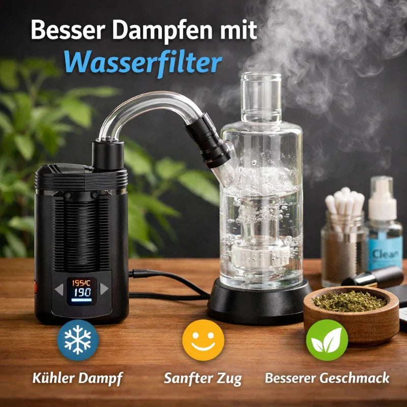 Warum ein Wasserfilter das Vaporizer-Erlebnis verbessert: Besser dampfen mit Wasserfilter für kühlen Dampf und sanften Zug