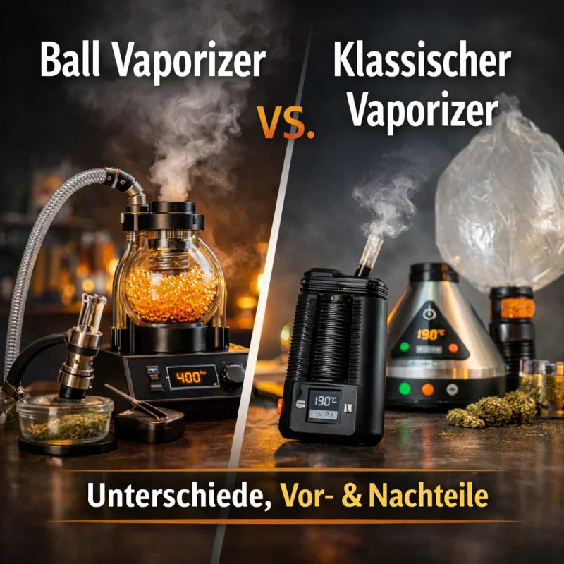Ball Vaporizer vs. klassischer Vaporizer – wo liegen die Unterschiede? Vergleich von Vor- und Nachteilen