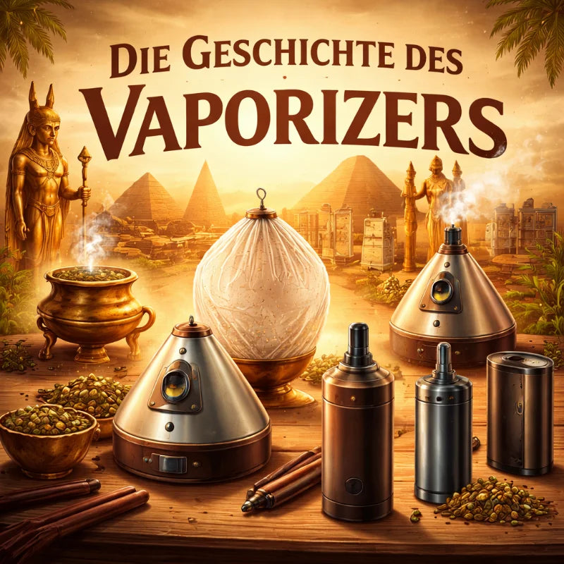 Die Geschichte des Vaporizers: Von den ersten Entwicklungen bis zur modernen Technologie. Historische Vaporizer-Darstellung
