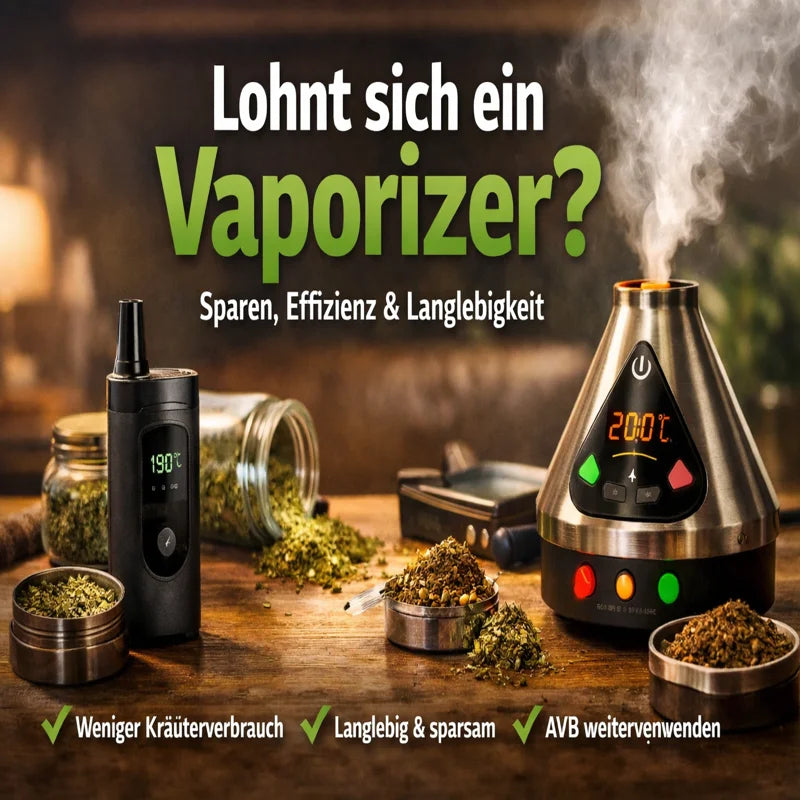 Warum ein Vaporizer langfristig Geld spart: Vaporizer kaufen für weniger Kräuterverbrauch, Langlebigkeit und Effizienz