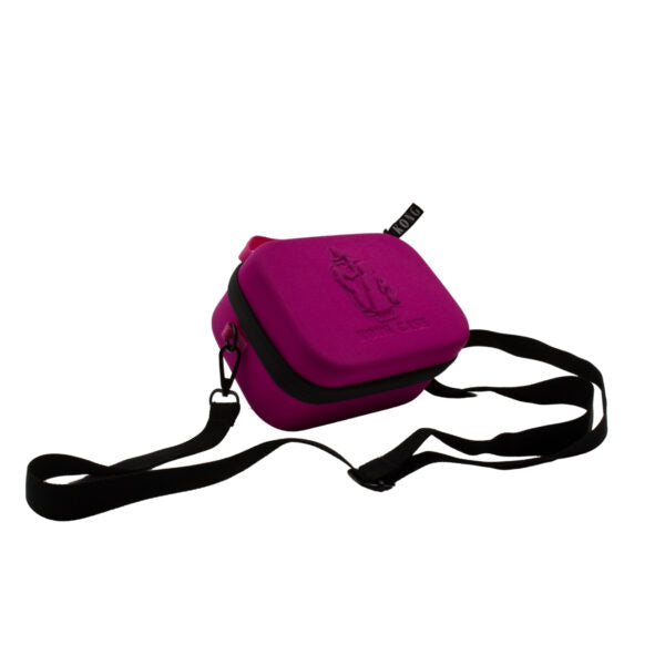 Kong Case - Maestro in pink with adjustable strap for organizing accessories while traveling.