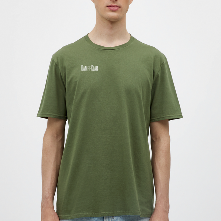 Männer T-Shirt in militärgrün mit hochwertigem Druck, ideal für jede Gelegenheit.