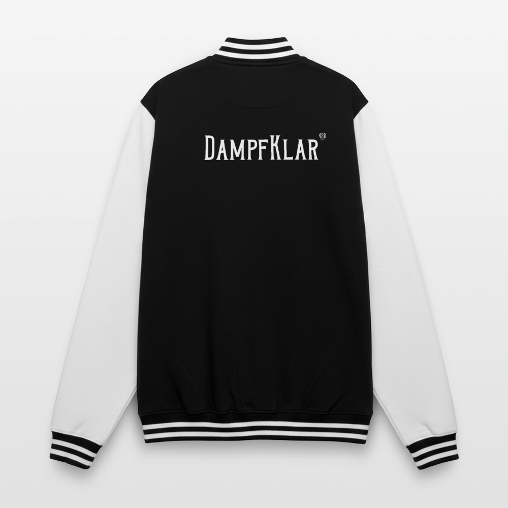 College-Sweatjacke - Schwarz/Weiß