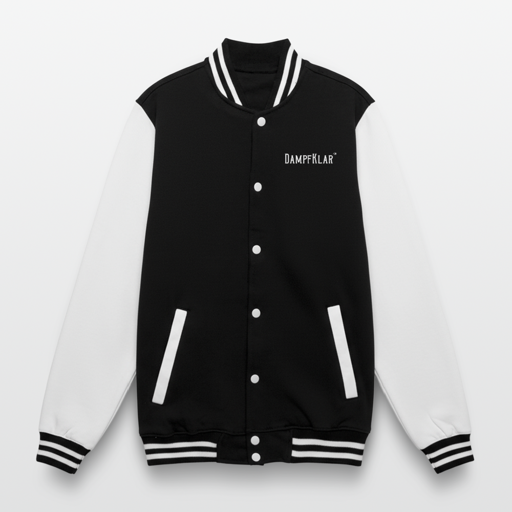 College-Sweatjacke - Schwarz/Weiß