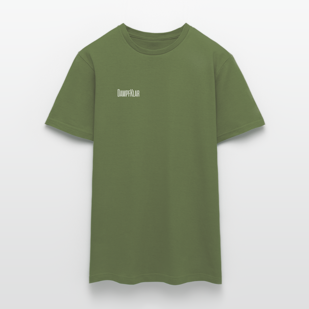 Dampfklar olivgrünes T-Shirt mit Rundhalsausschnitt und hochwertigem Material.