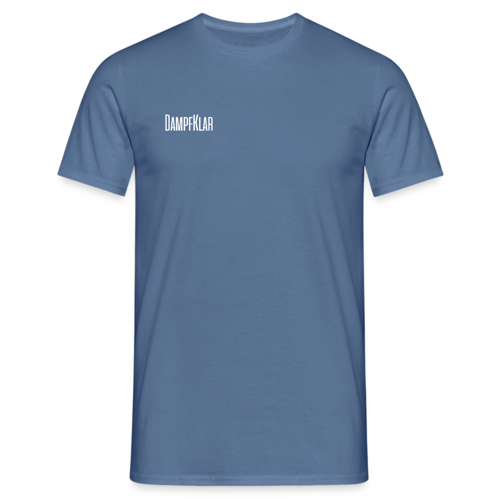 Graues Herren T-Shirt mit DAMPFKLAR Aufdruck, perfektes Basic für jeden Tag.