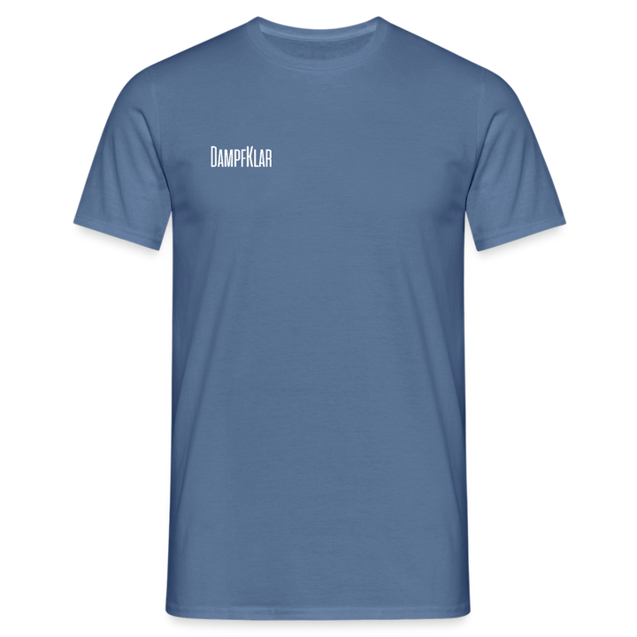 Graues Herren T-Shirt mit DAMPFKLAR Aufdruck, perfektes Basic für jeden Tag.