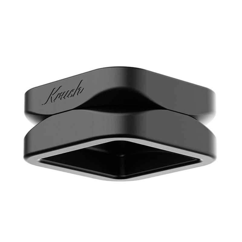 Krush Kube 2.0 XL Aluminium Grinder - 75mm in modern black design for uniform grinding results.
