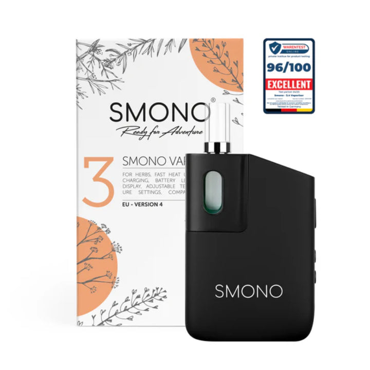 SMONO 3 Vaporizer für Kräuter, kompakt, mit Konvektionsheizung, für aromatischen Dampf.