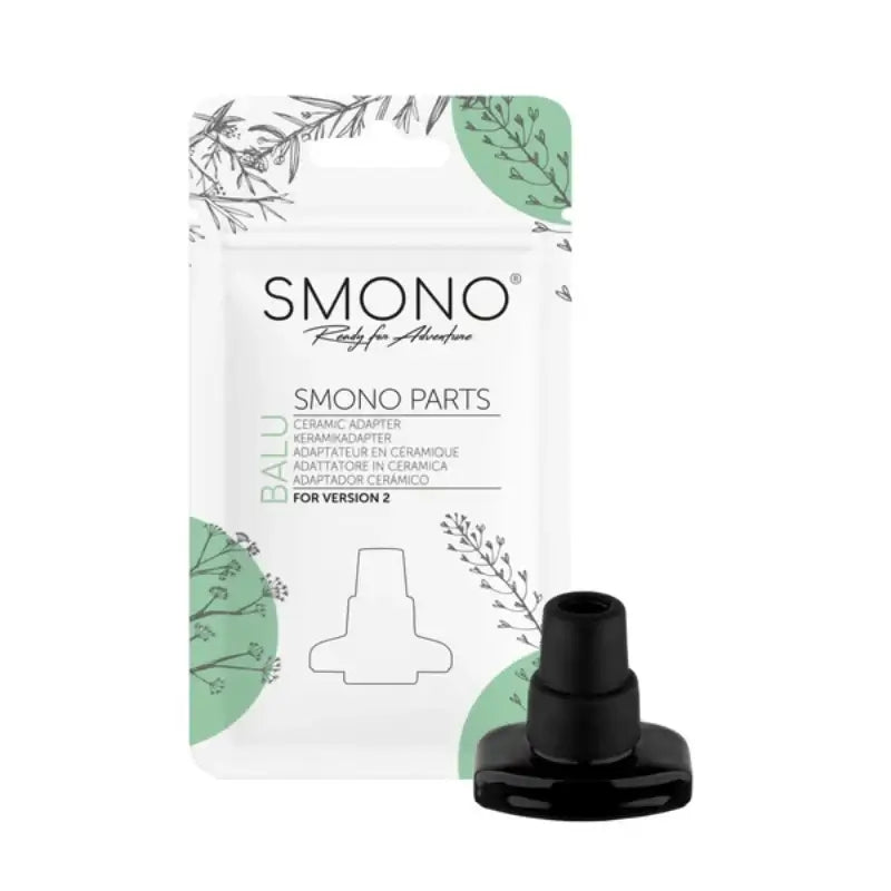 SMONO Balu Keramikadapter für SMONO Balu Zubehör zur Verbindung mit Wasserfilter, 14 mm und 18 mm Schliff
