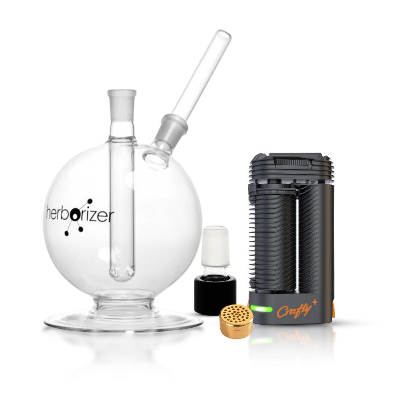 Storz & Bickel Crafty+ mit Herborizer L Body Sphere und Wasserfilter Adapter für ein erstklassiges Dampferlebnis.