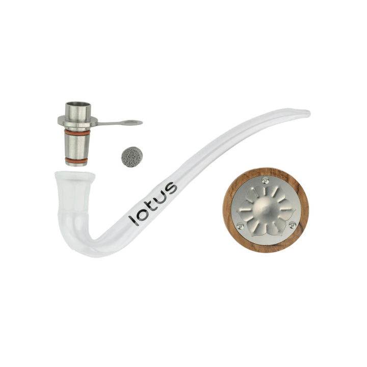 Lotus Vaporizer Kit - einzigartiges Design und Flammenheizung für intensives Verdampfungserlebnis.