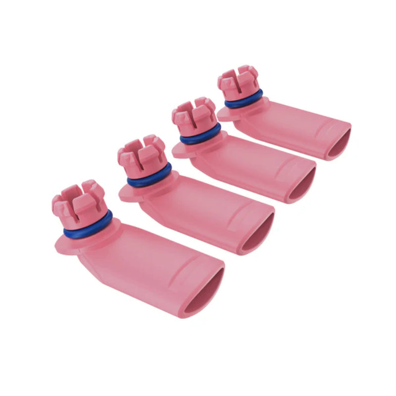 Storz & Bickel Veazy Mundstücke (4 Stk.) in pink, idealer Ersatz für Vaporizers, hygienisch und praktisch.