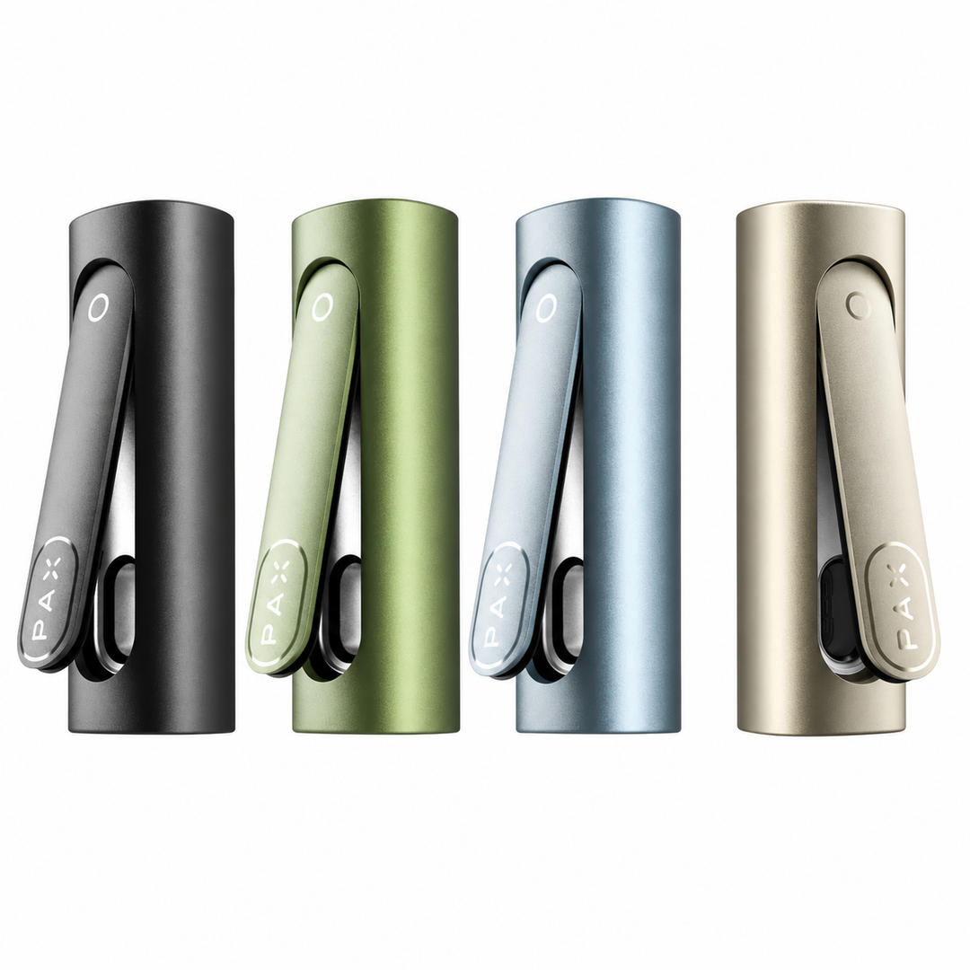 PAX FLOW in Onyx, Greenstone, Blue Haze und Champagne Mist – alle Farben im Überblick
