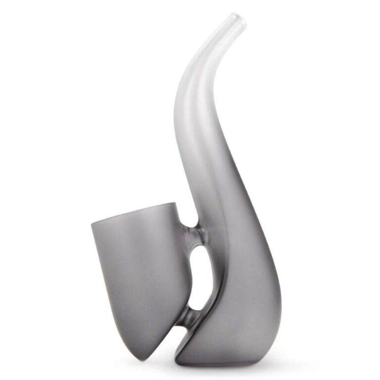 Puffco New Proxy Bub Glass Cover für einen Vaporizer mit modernem Design in elegantem Grau