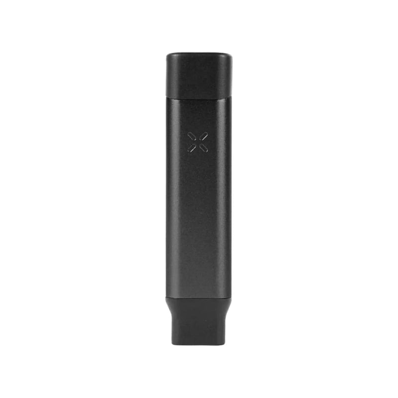 PAX Stash Tube in Schwarz aus Aluminium mit schwarzen Verschlüssen