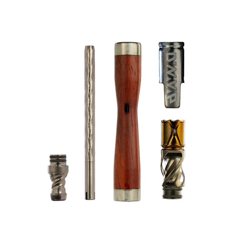 DynaVap WoodWynd Vaporizer Set: Holz, Titan und Edelstahl für modernes Vaping.