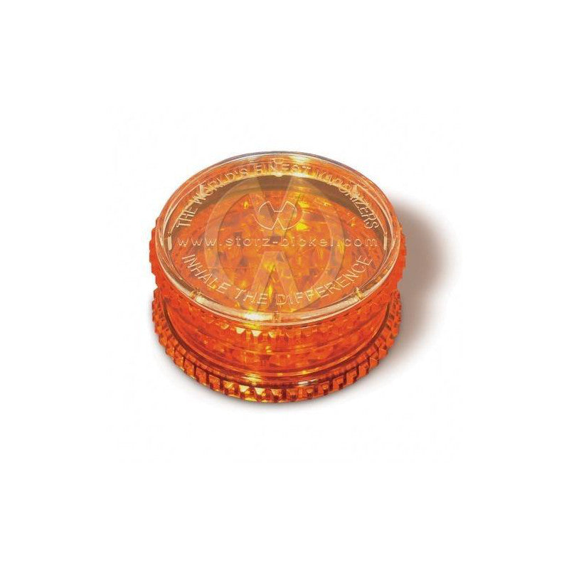 Orange, zweiteilige Kräutermühle von Storz & Bickel