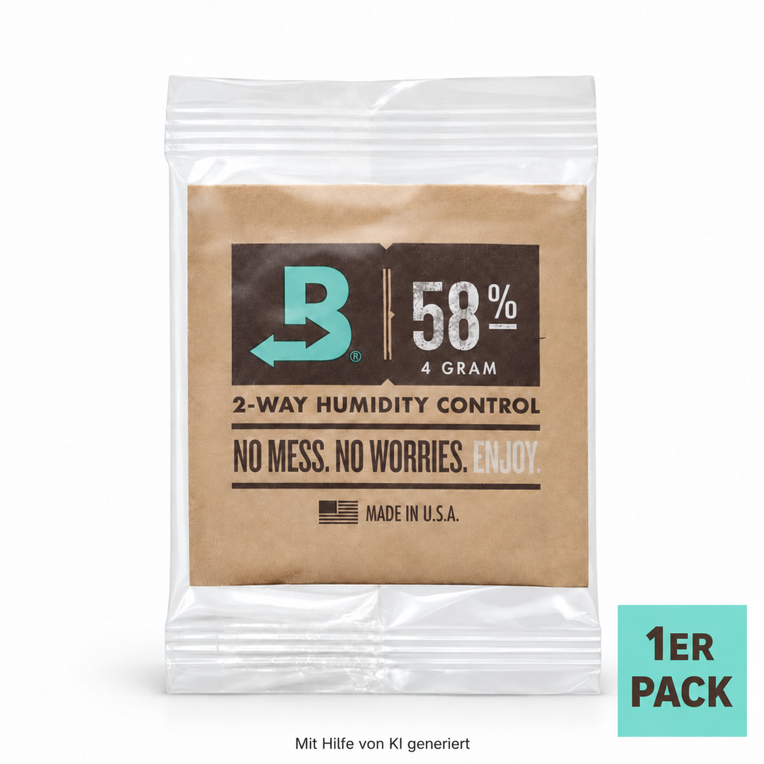 Boveda 4 g 58 % Feuchtigkeitsregler – 1er-Pack – Mit Hilfe von KI generiert