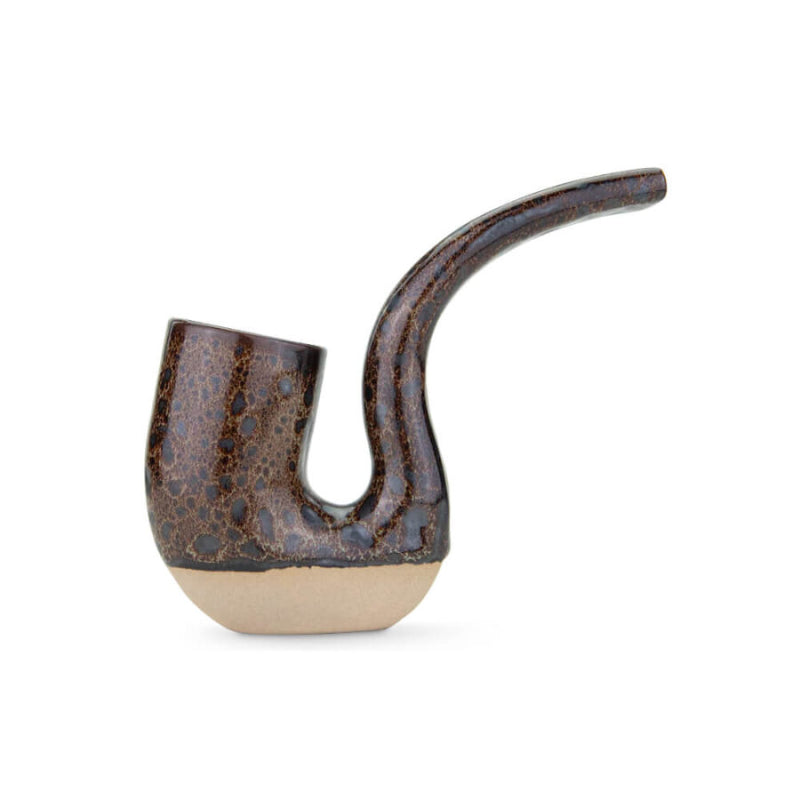Puffco Proxy Terrapipe, a stylish two-tone ceramic dry pipe with a unique design.