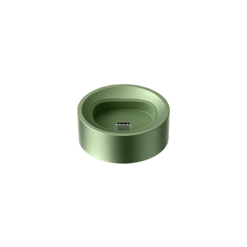 Flow Dockingstation – eleganter Ladeplatz für dein FLOW-Gerät in stylischem grünem Design.