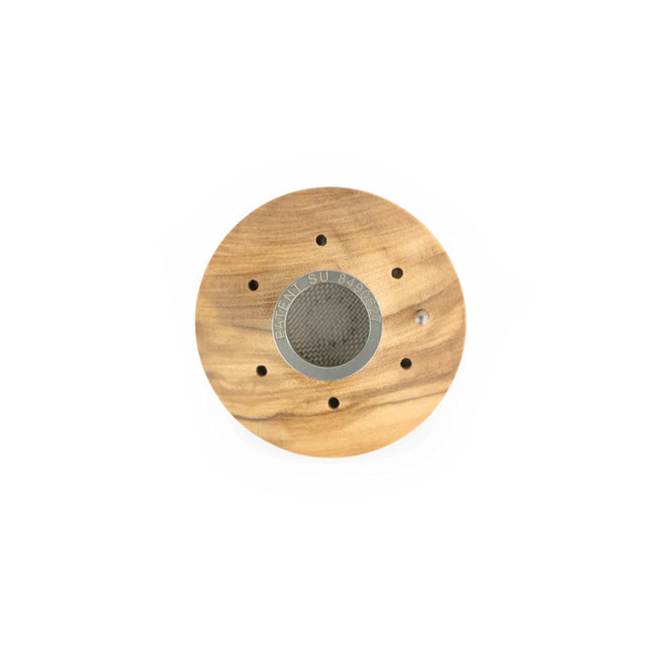 INHALE Lotus Cap aus Olivenholz für Vapman Vaporizer, optimale Hitzeregulierung und stilvolles Design.
