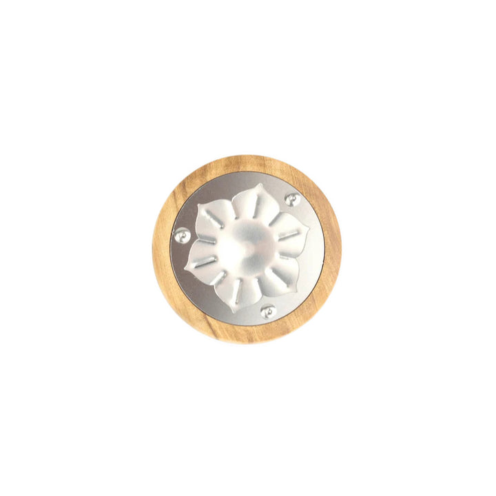 INHALE Lotus Cap aus Olivenholz für Vapman Vaporizer, stilvolles Design und optimale Hitzeregulierung.