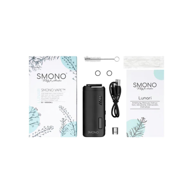 SMONO Lunari Vaporizer Set mit Zubehör und Bedienungsanleitung