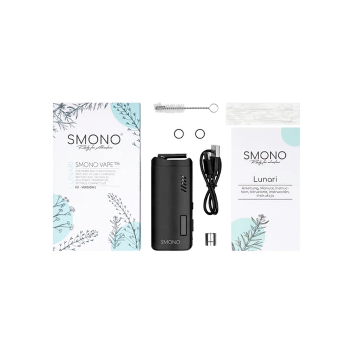 SMONO Lunari Vaporizer Set mit Zubehör und Bedienungsanleitung