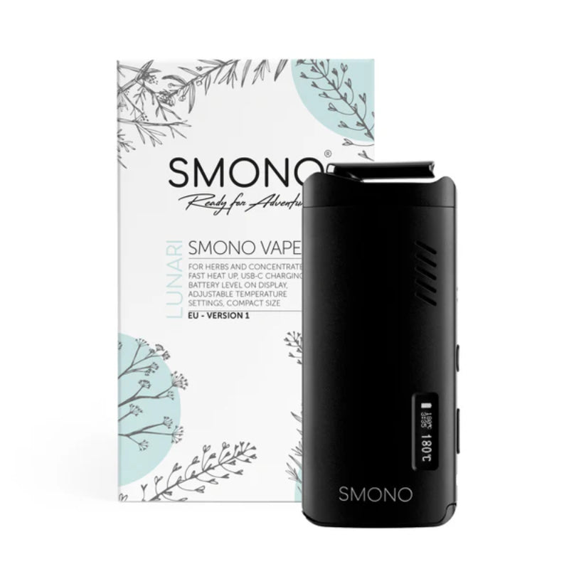 SMONO Lunari – kompakten Vaporizer für Kräuter und Konzentrate mit präziser Temperaturregelung.