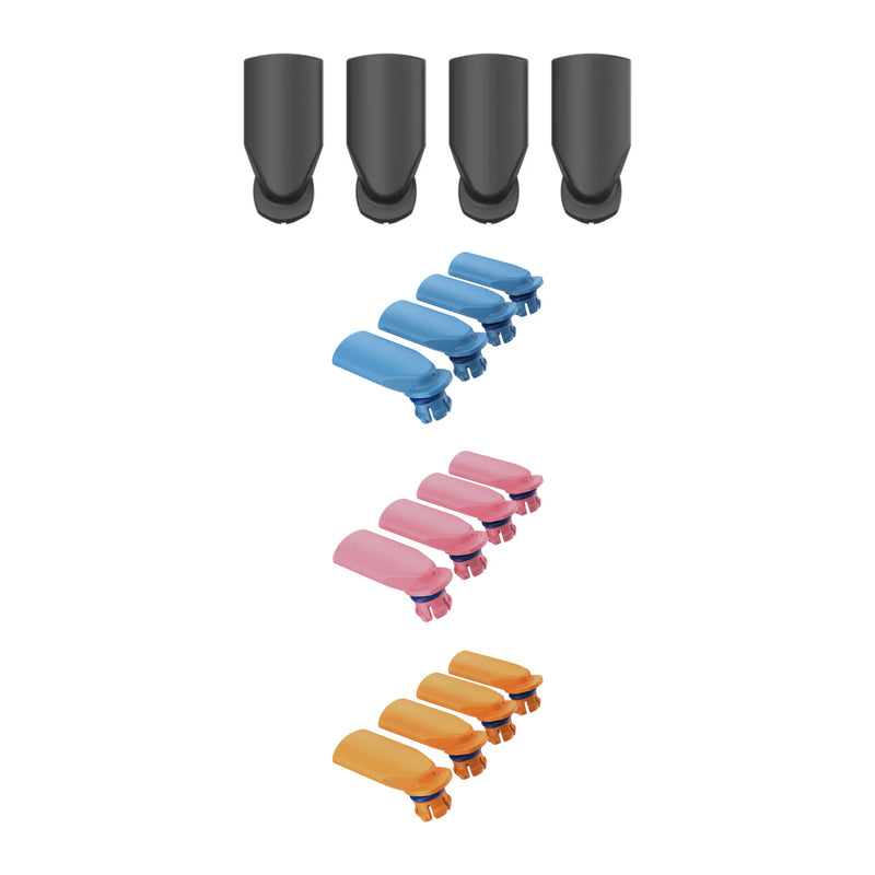 Storz & Bickel Veazy Mundstücke (4 Stk.) – Farbvarianten Alluring Black, Dynamic Blue, Charming Pink, Inspiring Orange