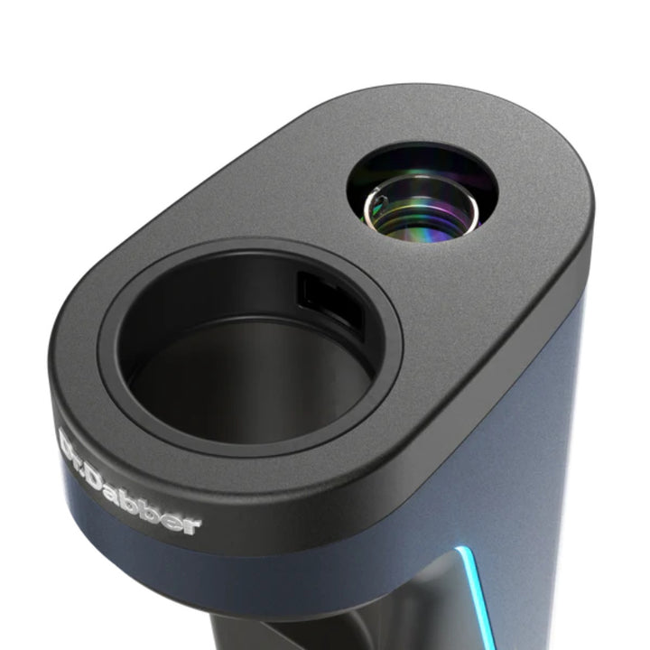 Dr. Dabber. Switch² Vaporizer – Detailansicht der oberen Kammer und Glasöffnung.