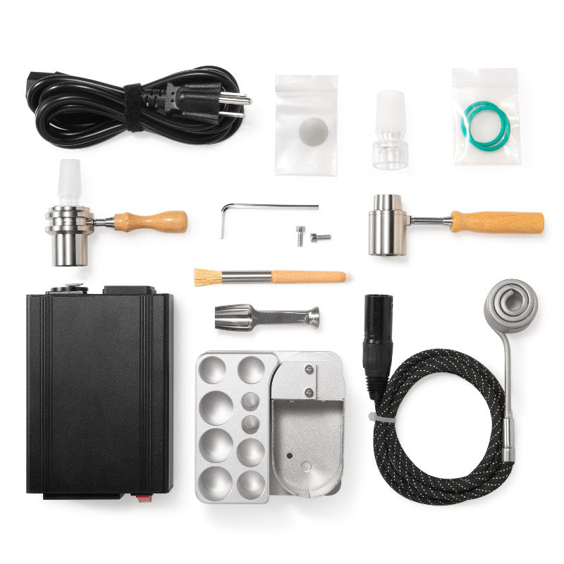 Zubehör für CrossingTech Wireless One-Hit Wonder Ball Vape, inklusive Heizelement und Werkzeug.