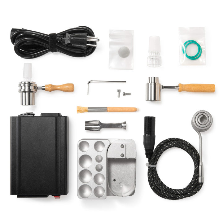 Zubehör für CrossingTech Wireless One-Hit Wonder Ball Vape, inklusive Heizelement und Werkzeug.